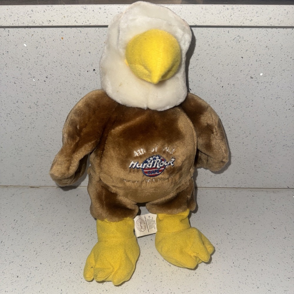 Vintage Hard Rock Cafe San Francisco 4th of July Bald Eagle Plush Toy Herrington